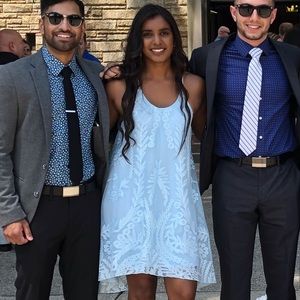 Francesca’s Baby Blue Embroidered Dress